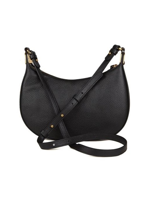 Coccinelle Fujiko Grained Leather Crossbody Bag — Black, view 3