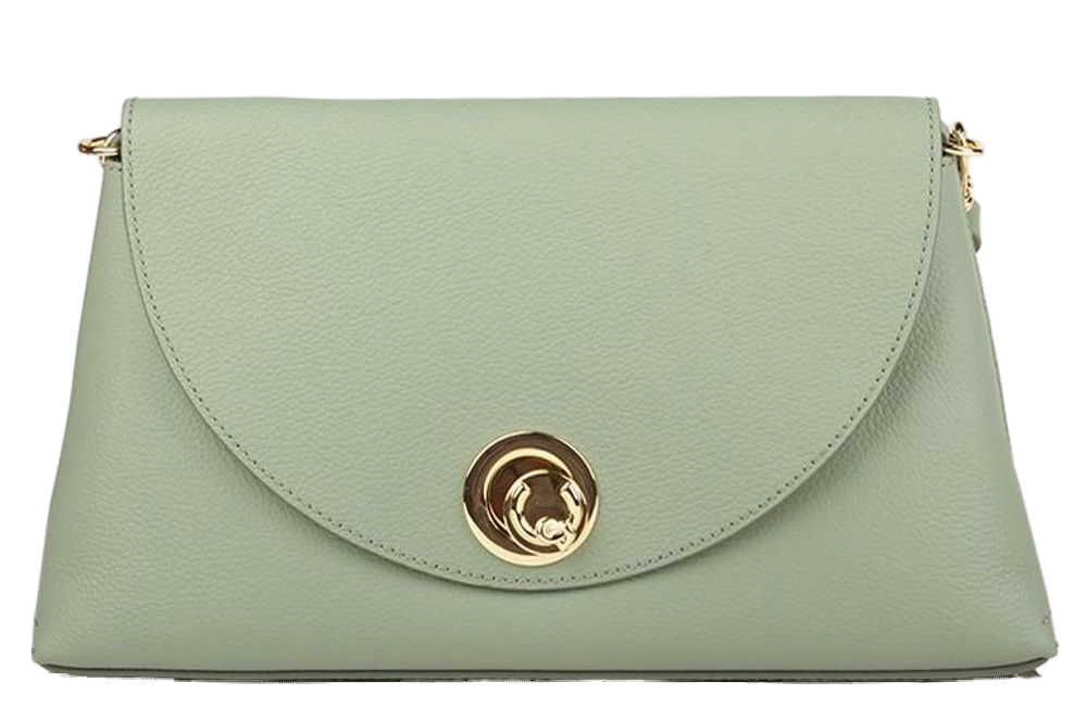 Coccinelle Nikla Leather Shoulder Bag — Green by Coccinelle