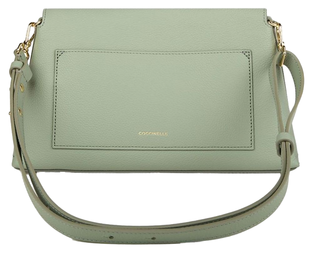 Coccinelle Nikla Leather Shoulder Bag — Green, view 3