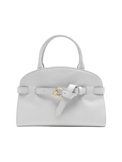 Coccinelle Sabine Leather Top Handle Bag — White by Coccinelle