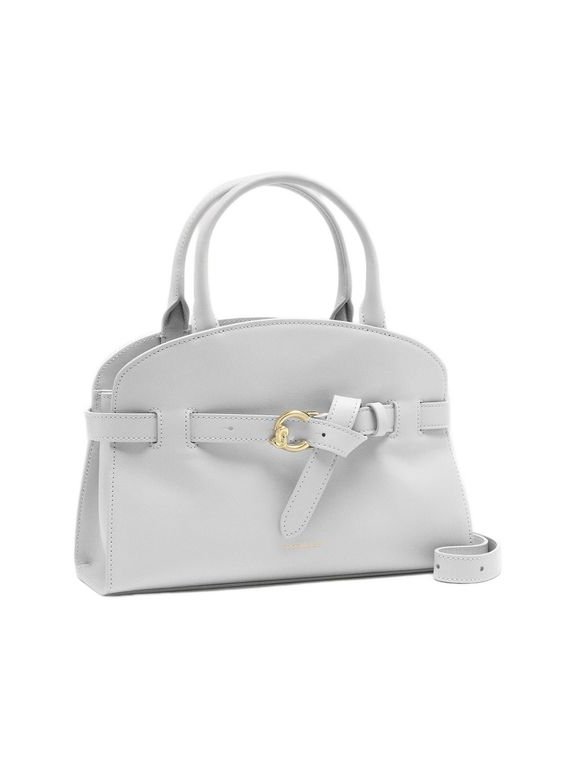 Coccinelle Sabine Leather Top Handle Bag — White, view 3