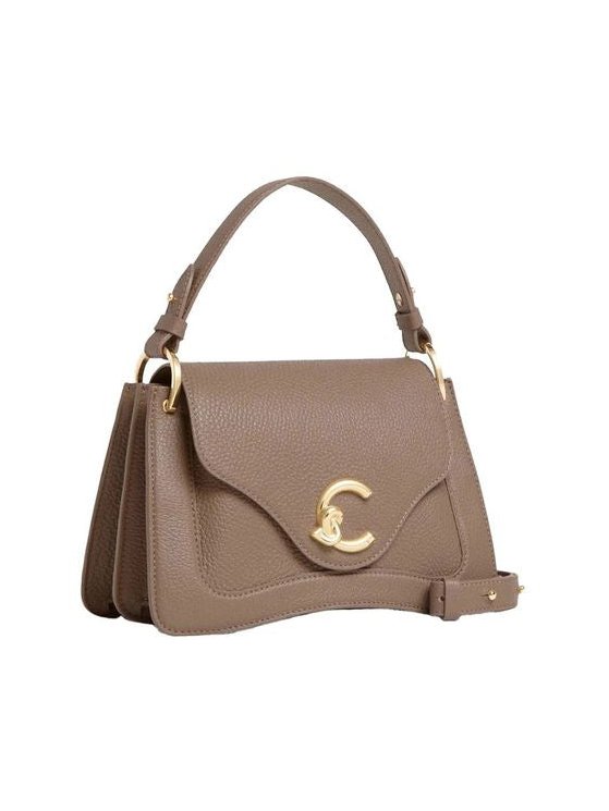 Coccinelle C-Me Shoulder Bag — Taupe, view 3