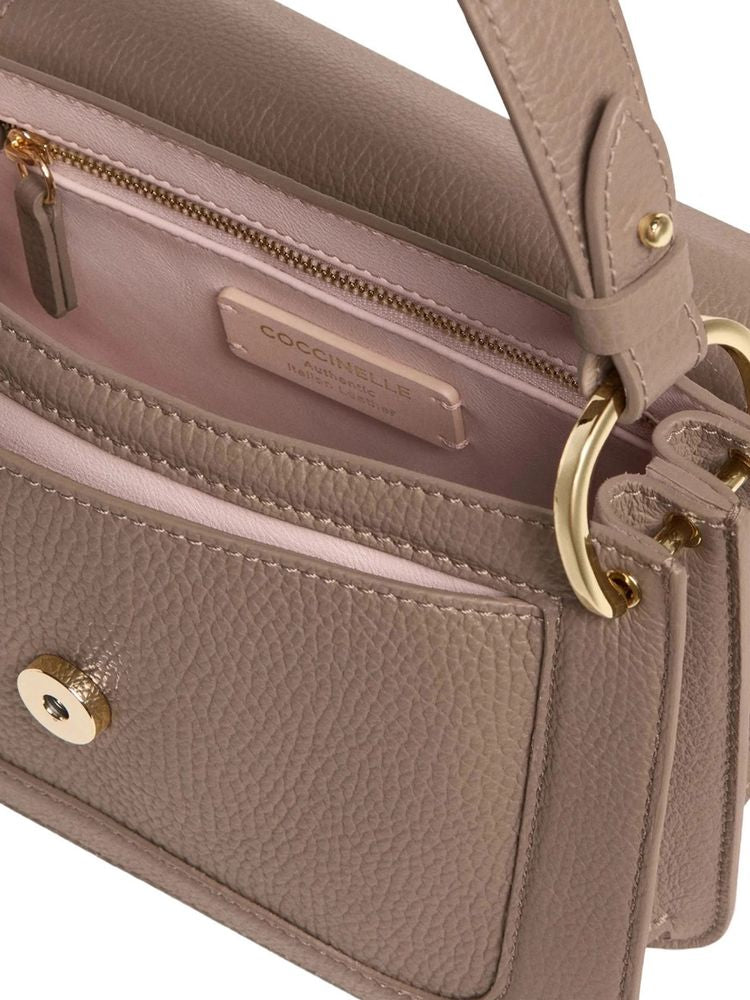 Coccinelle C-Me Shoulder Bag — Taupe, view 4