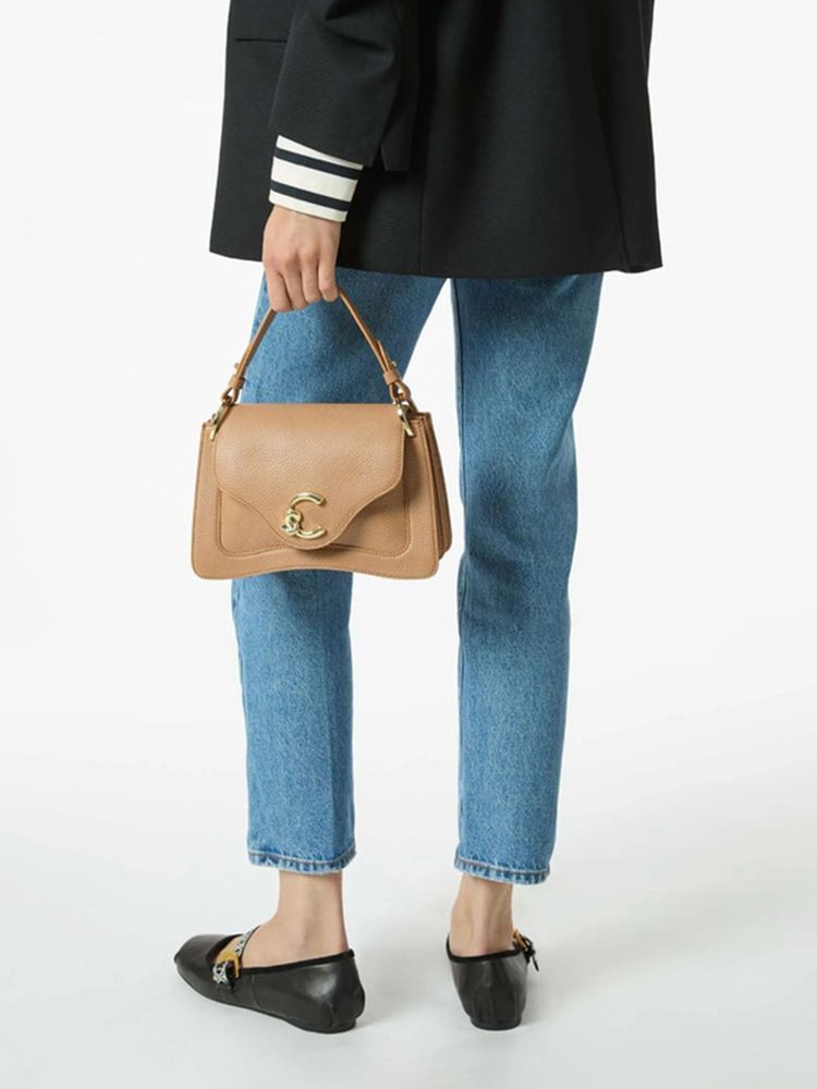 Coccinelle C-Me Shoulder Bag — Taupe, view 5