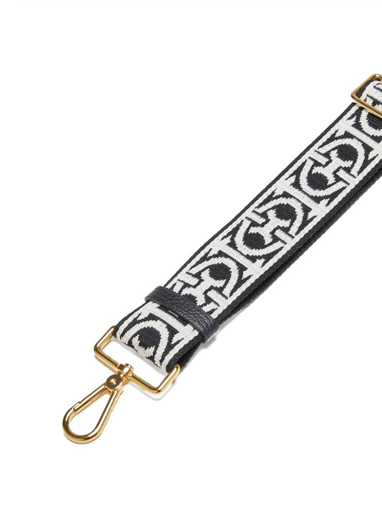 Coccinelle Nastro Shoulder Strap — Black, view 2
