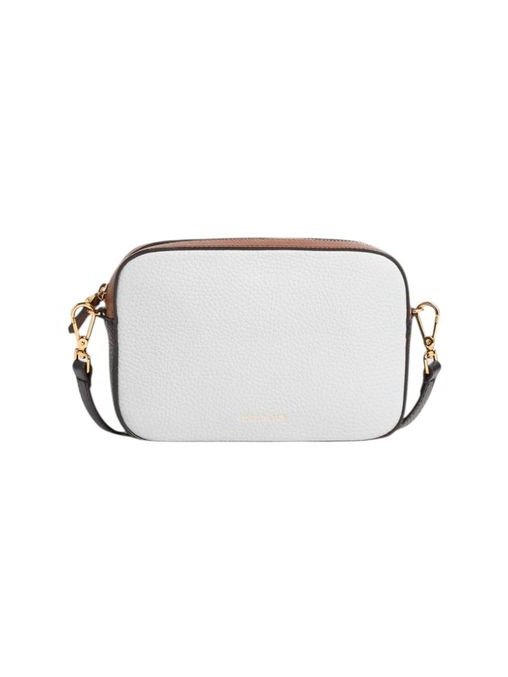 Coccinelle Tebe Tricolor Leather Crossbody Bag — White by Coccinelle