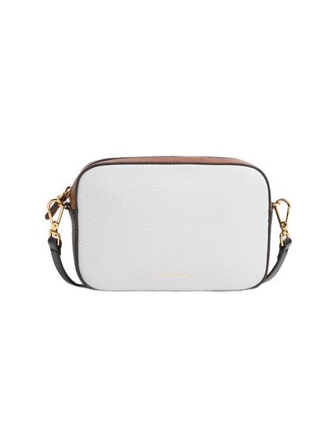 Coccinelle Tebe Tricolor Leather Crossbody Bag — White, view 2
