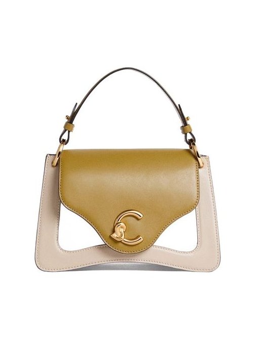 Coccinelle Leather Top Handle Bag — Beige by Coccinelle