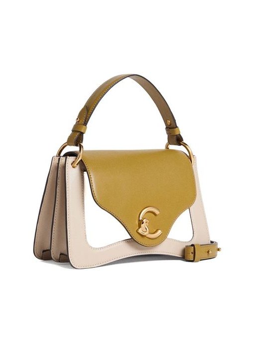 Coccinelle Leather Top Handle Bag — Beige, view 3