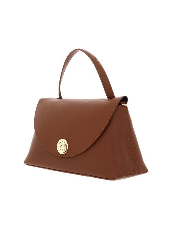 Coccinelle Bovine Leather Top Handle Bag — Brown, view 4