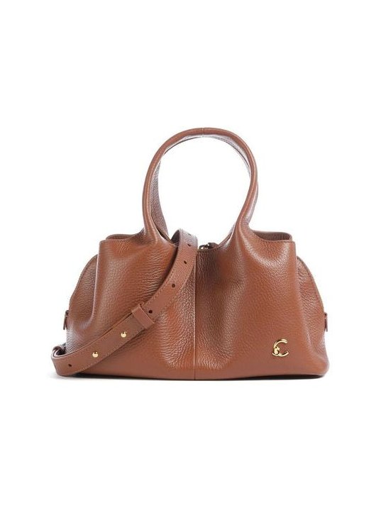 Coccinelle Nell Top Handle Bag — Cognac by Coccinelle
