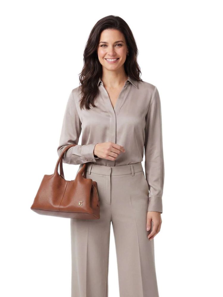 Coccinelle Nell Top Handle Bag — Cognac, view 3