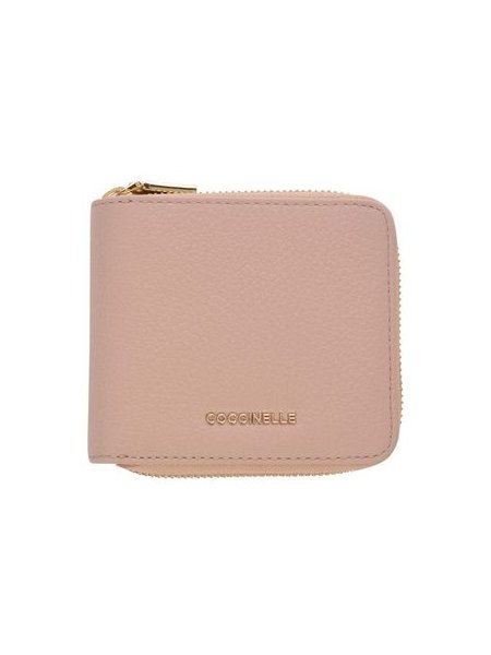 Coccinelle Grained Cowhide Wallet — Beige by Coccinelle