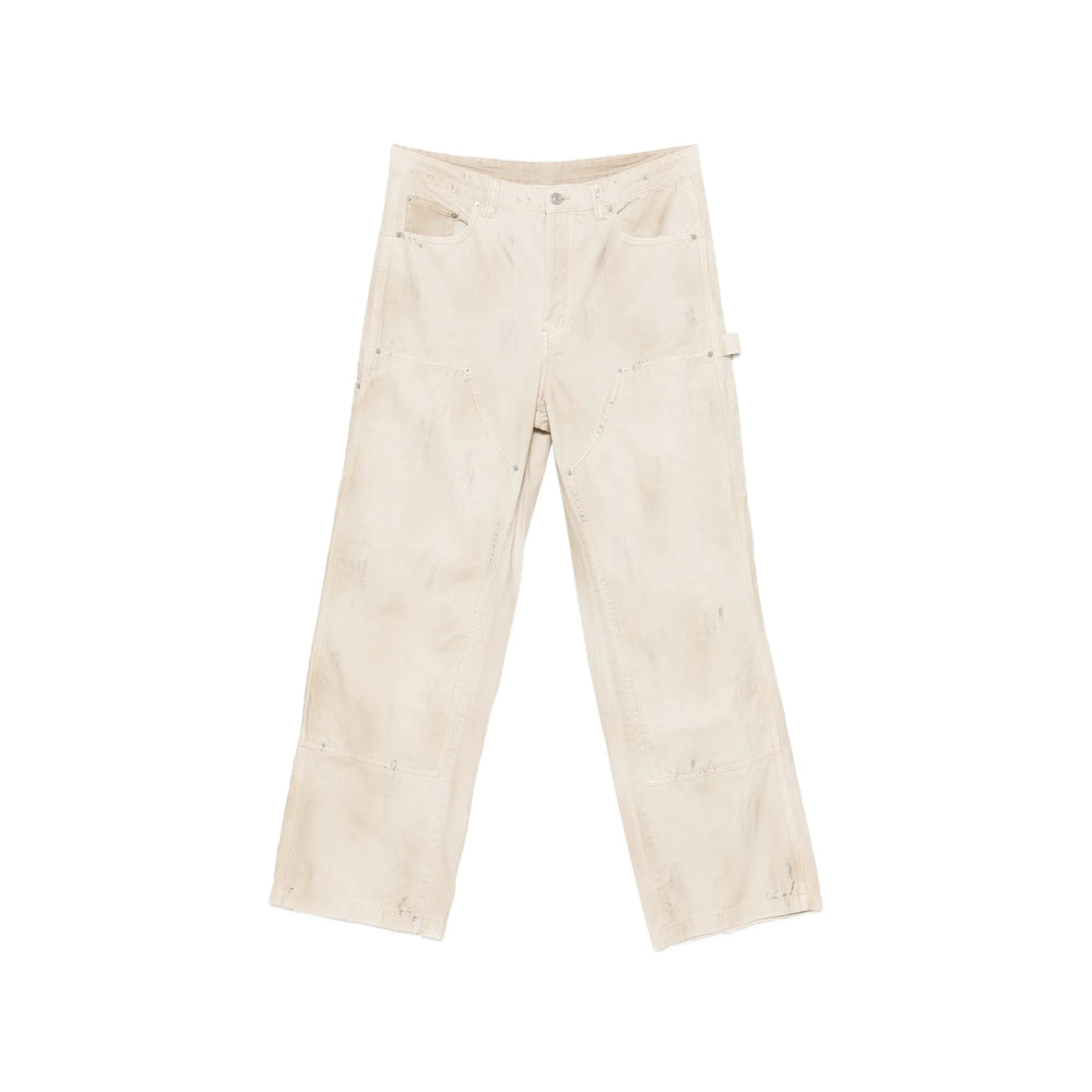 Cole Buxton Relaxed-Fit Cotton Blend Trousers — Beige by Cole Buxton