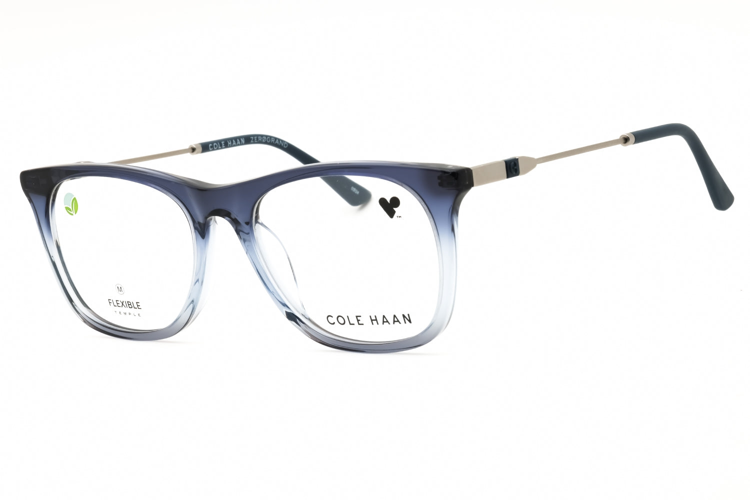 Cole Haan CH4520 Rectangular Acetate Eyeglasses — Blue by Cole Haan