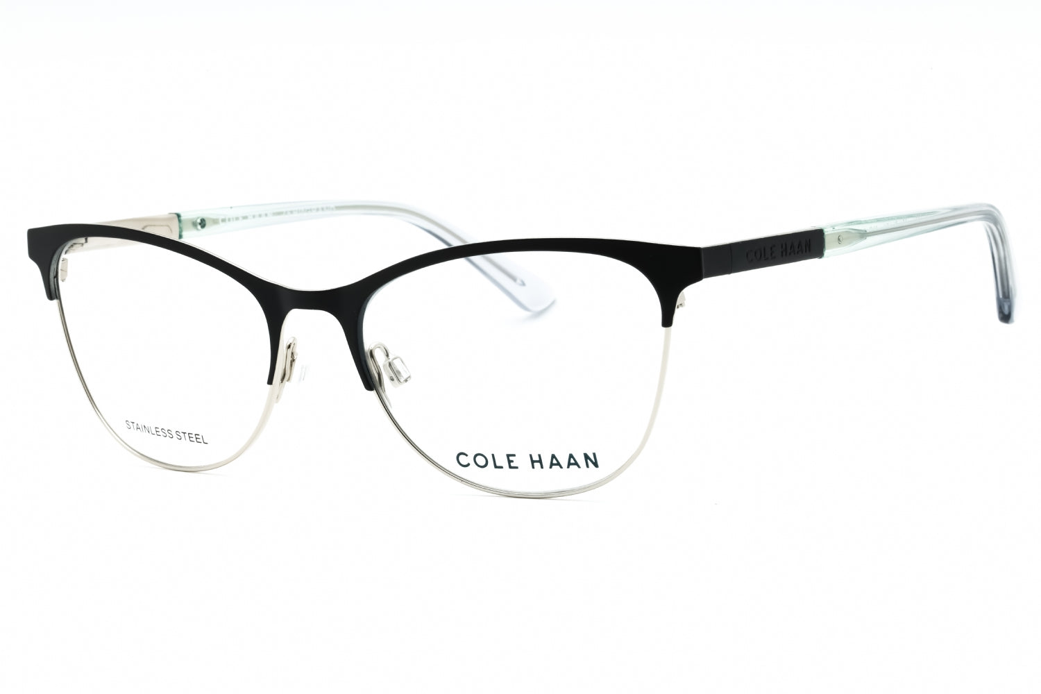 Cole Haan CH5051 Cat Eye Metal Frame Eyeglasses — Black by Cole Haan