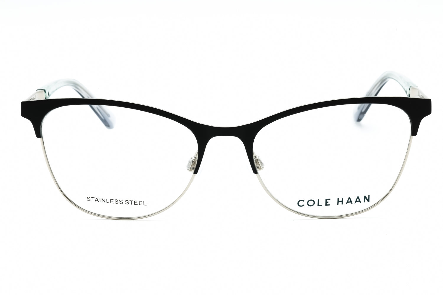Cole Haan CH5051 Cat Eye Metal Frame Eyeglasses — Black, view 2