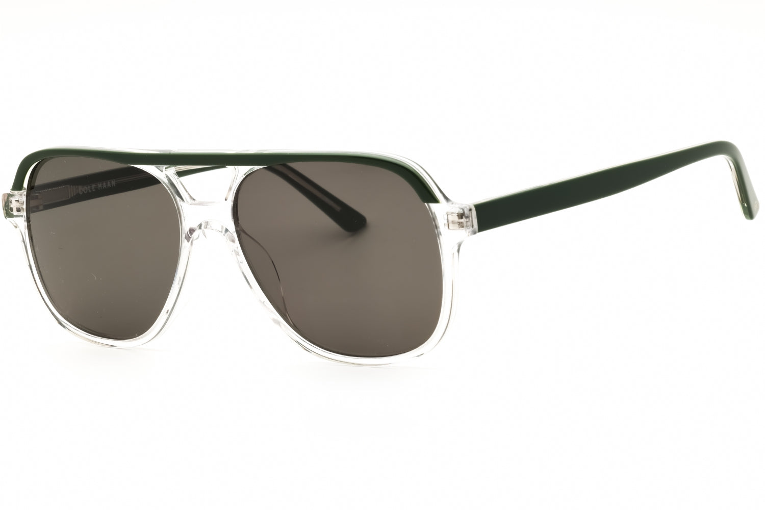 Cole Haan CH6504 Rectangular Acetate Sunglasses — Clear by Cole Haan