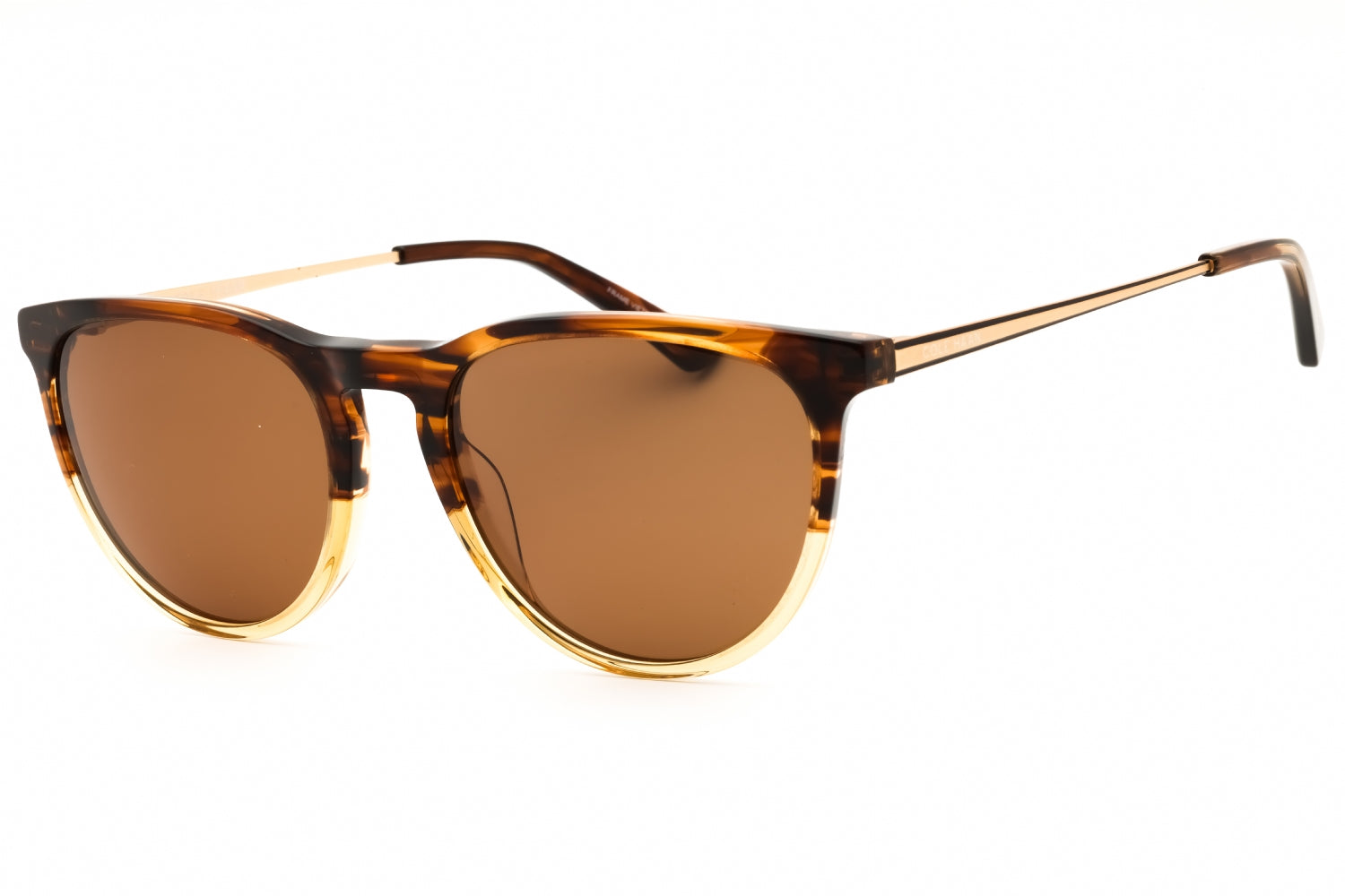 Cole Haan CH6507 Round Tortoiseshell Sunglasses — Brown by Cole Haan