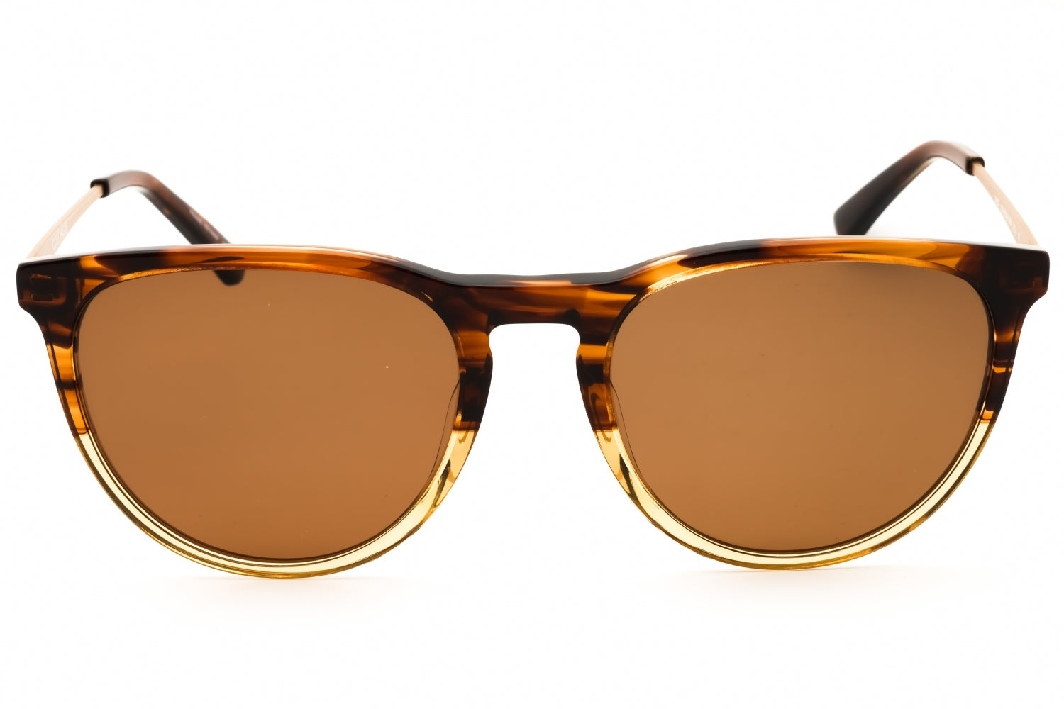 Cole Haan CH6507 Round Tortoiseshell Sunglasses — Brown, view 2