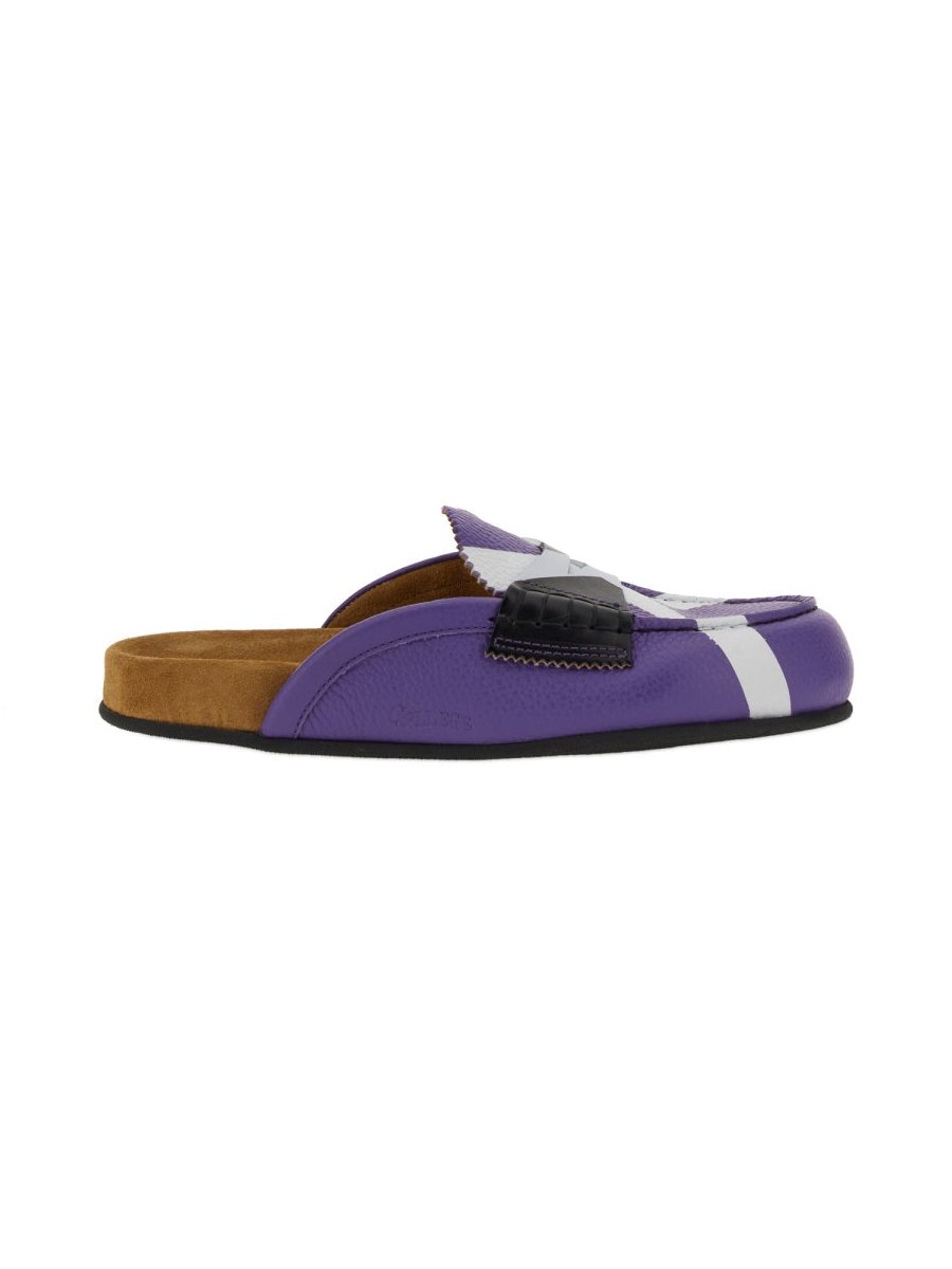 College Handmade with Iconic X Design Sandal — Purple by College