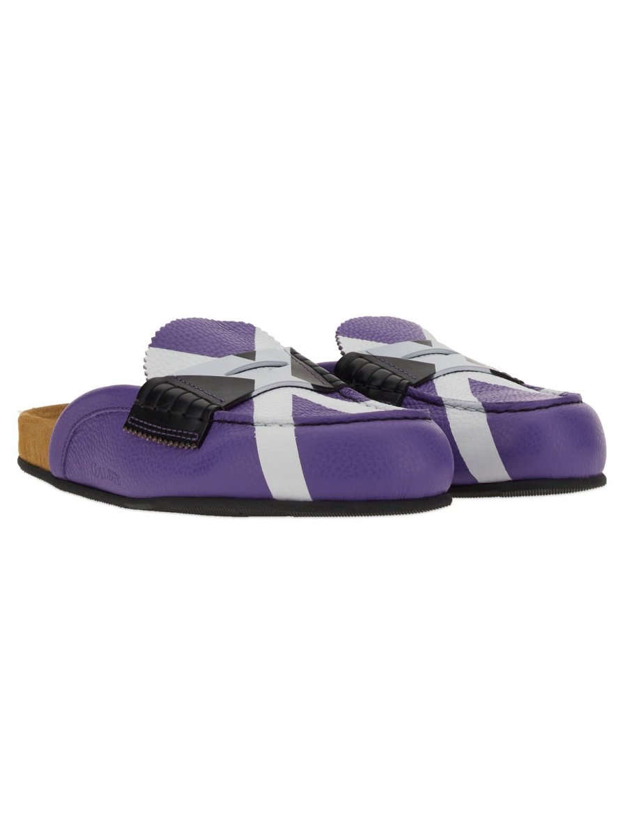 College Handmade with Iconic X Design Sandal — Purple, view 5
