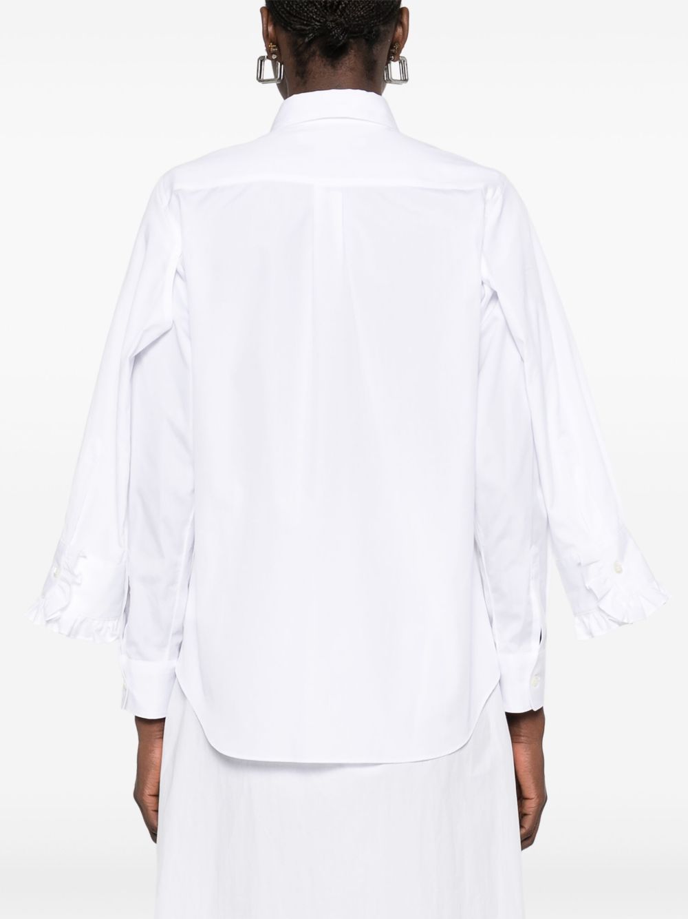 Comme Comme Cotton Shirt — White, view 3