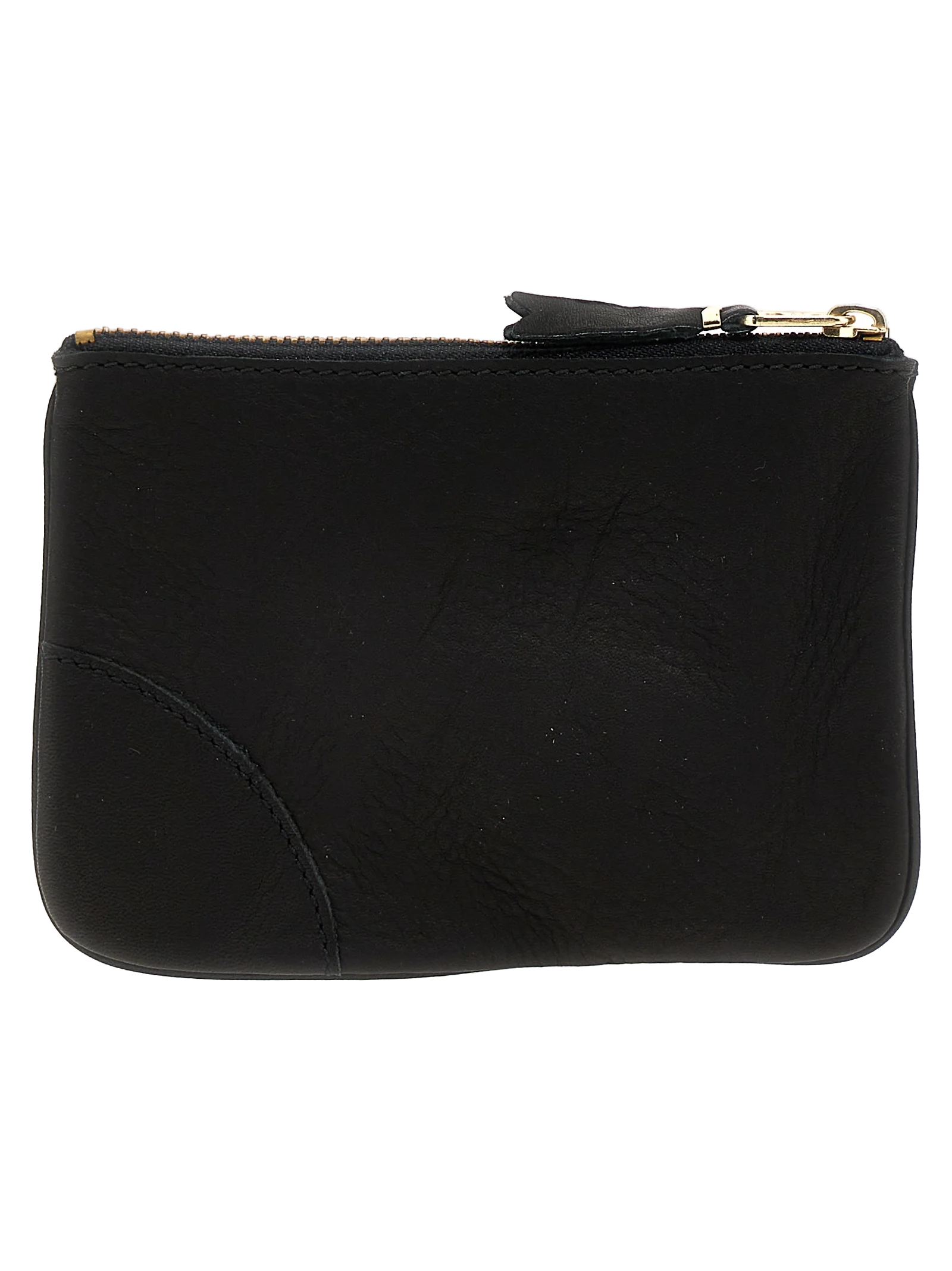 Comme des Garçons Washed Calfskin Card Case — Black, view 2