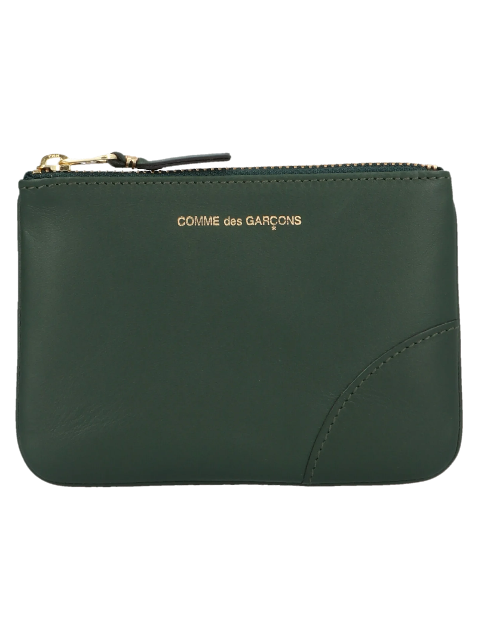 Comme des Garçons Calfskin Card Case — Green by Comme Des Garcons