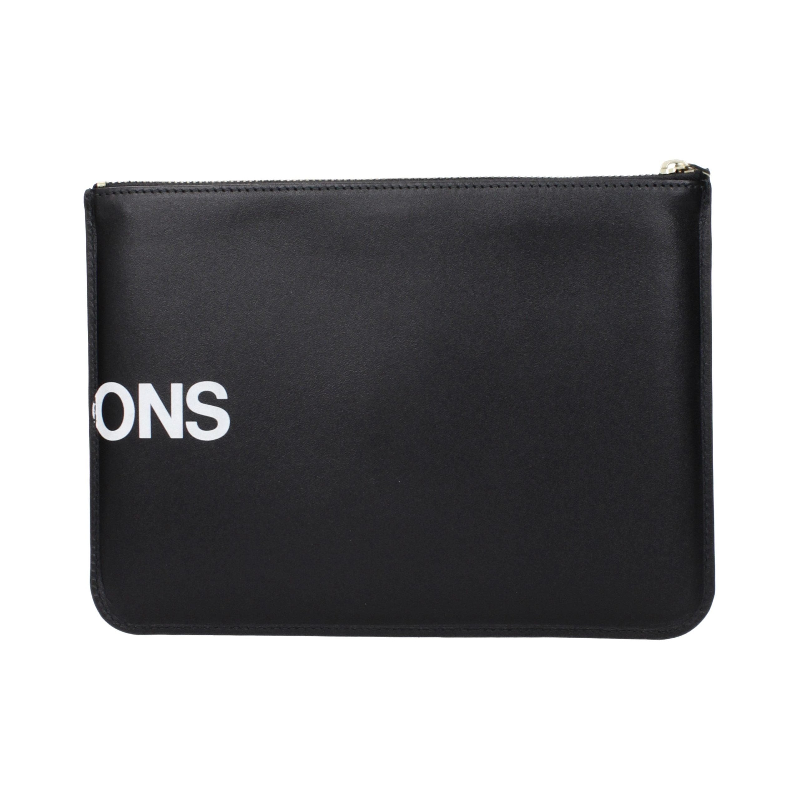 Comme des Garçons Leather Clutch — Black, view 2