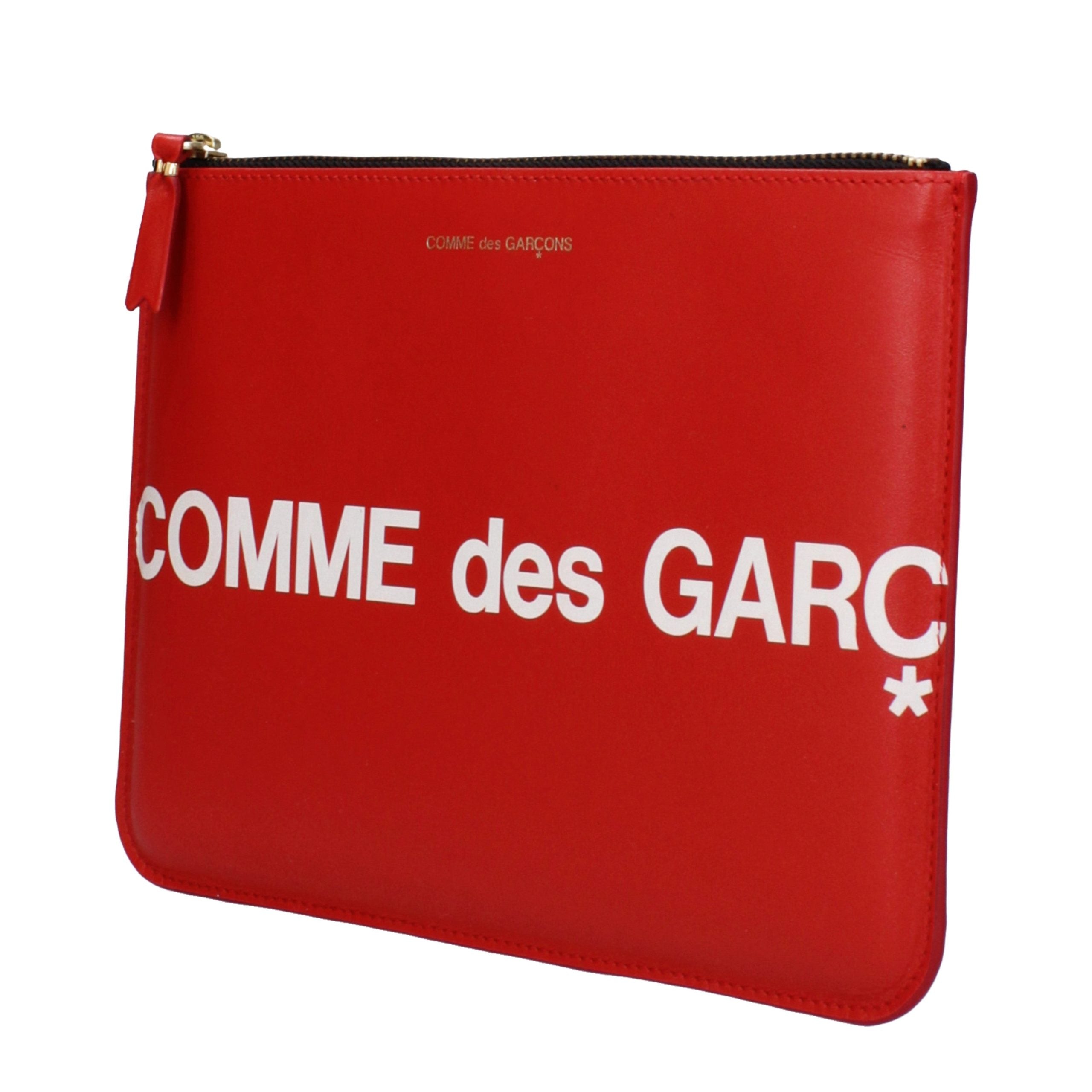 Comme des Garçons Leather Clutch — Red, view 2