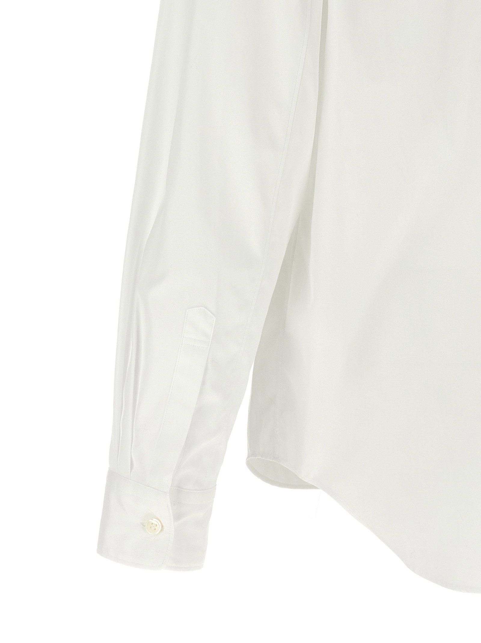 Comme Des Garçons Homme Plus Asymmetric Panel Shirt — White, view 4
