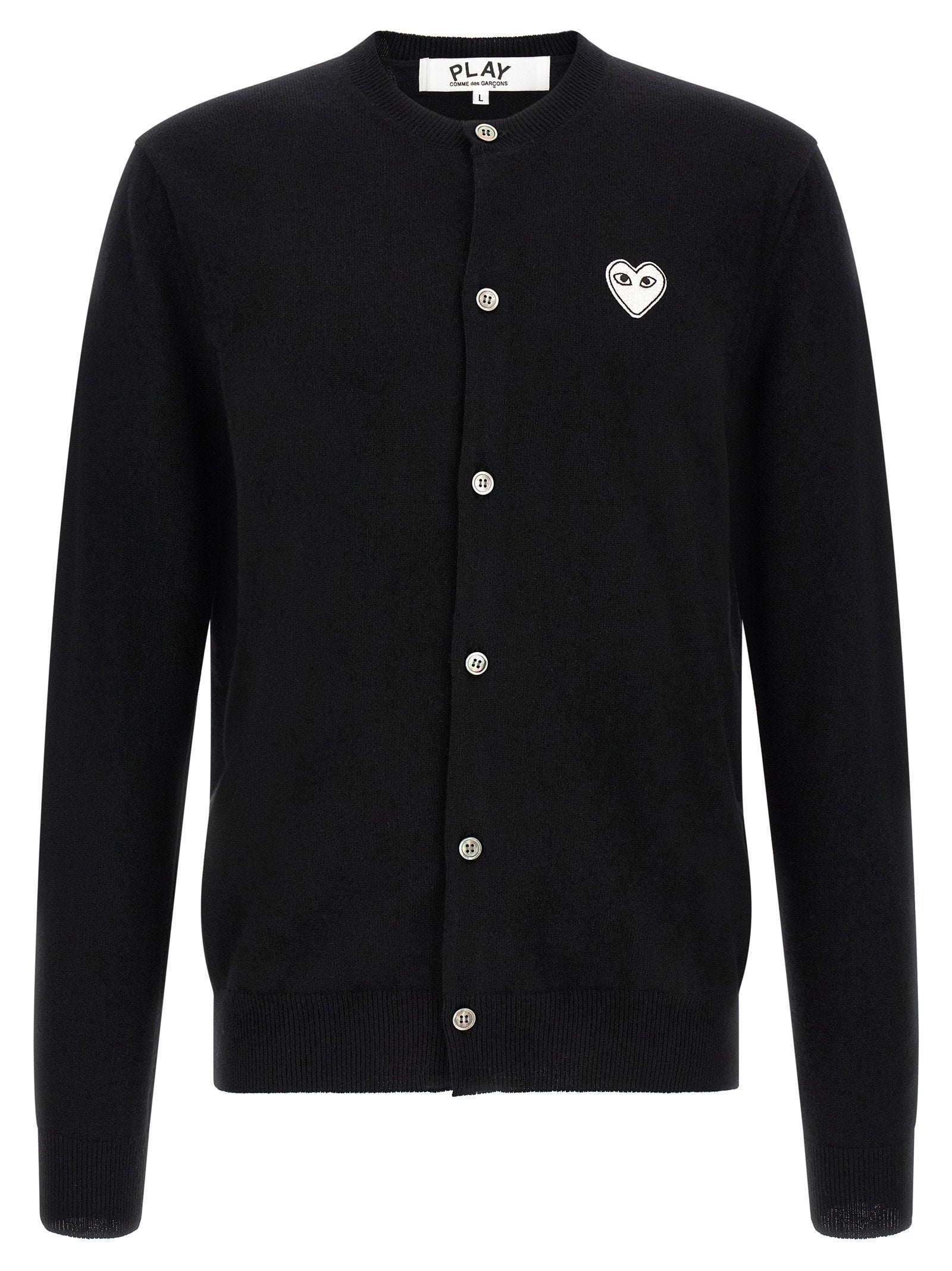 Comme Des Garçons Play Cardigan — Black by Comme Des Garçons Play