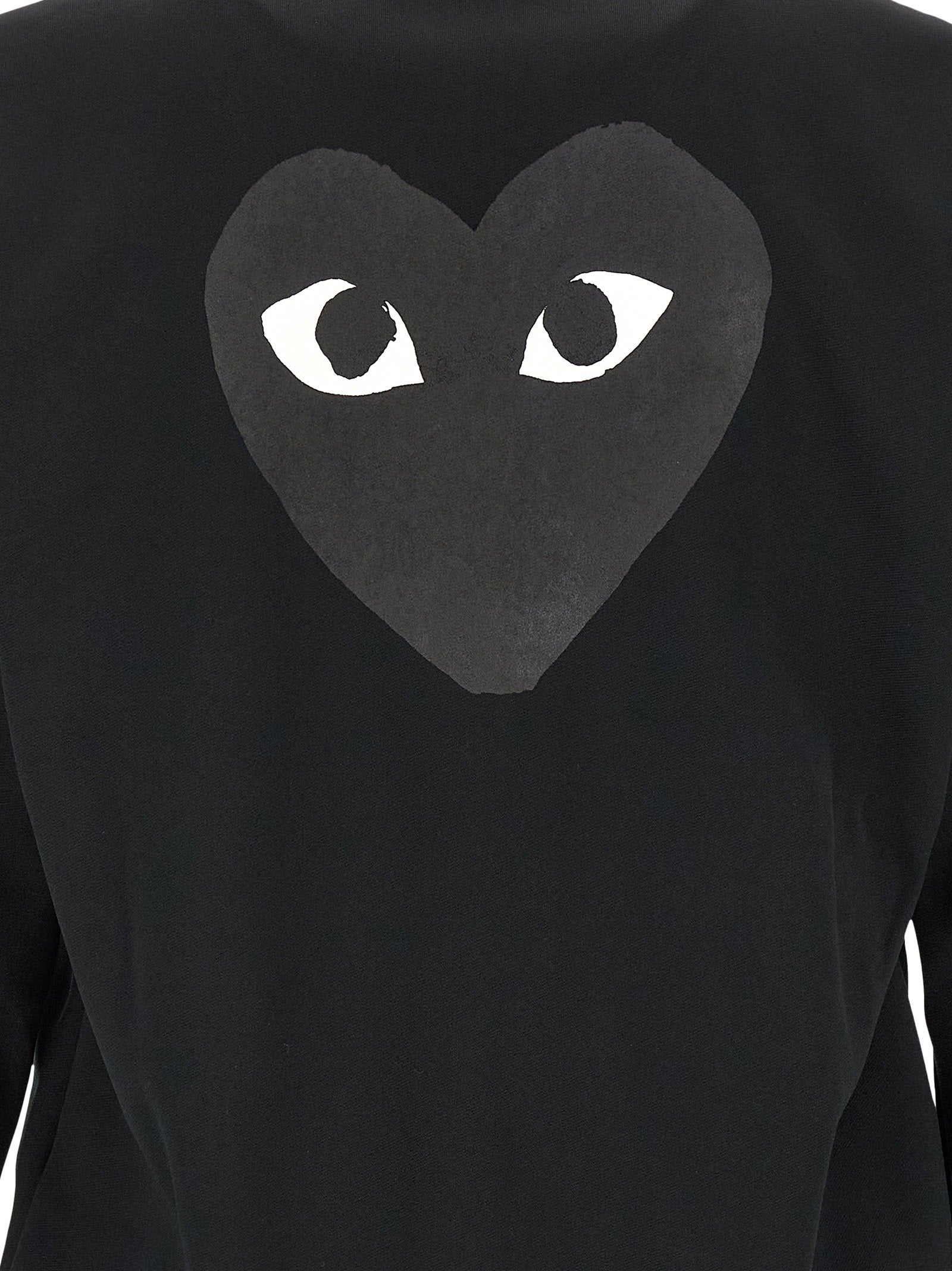 Comme Des Garçons Play Heart-Embroidered Hoodie — Black, view 5