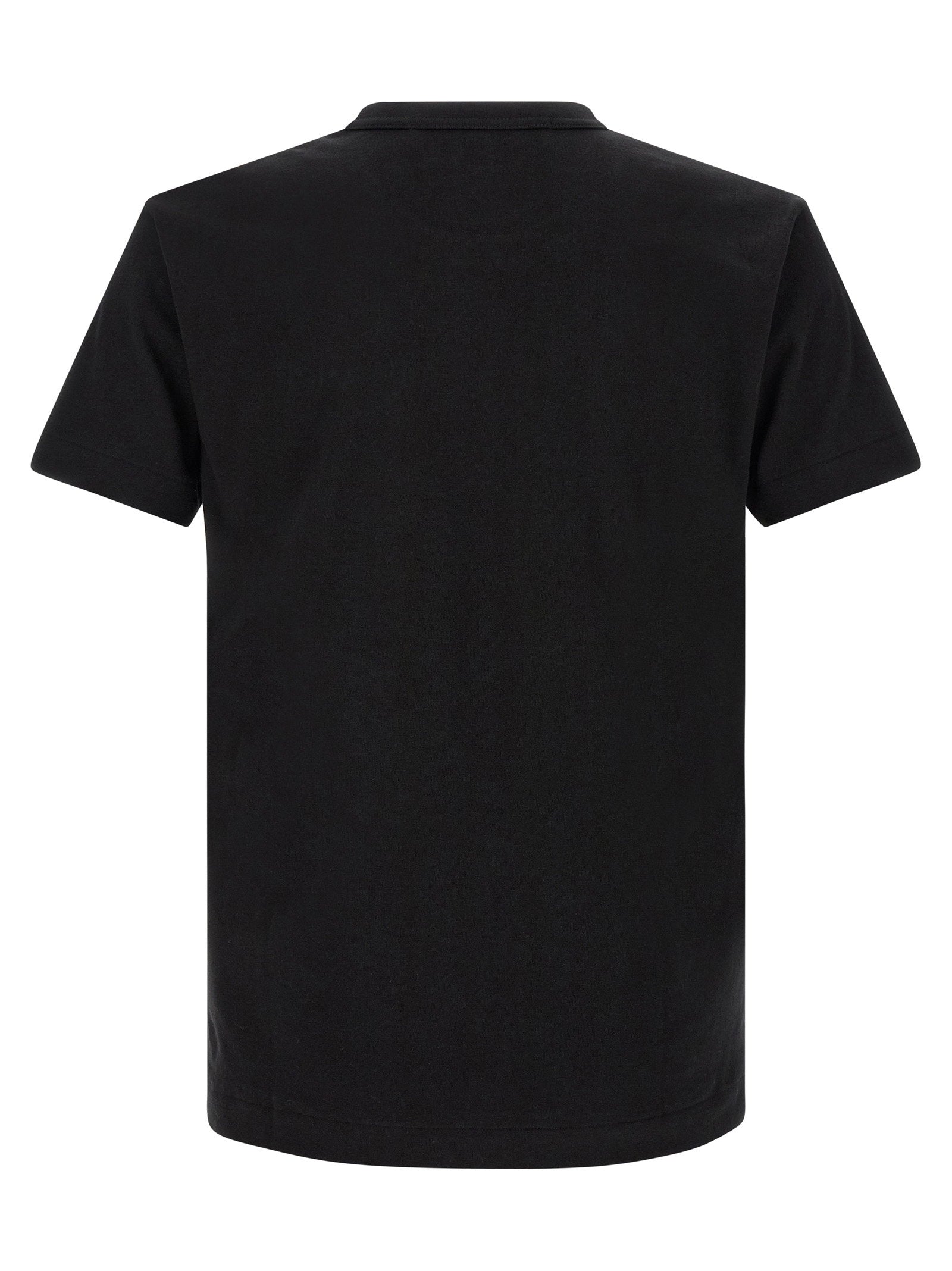 Comme Des Garçons Play Heart-Patch Embroidered T-Shirt — Black, view 2