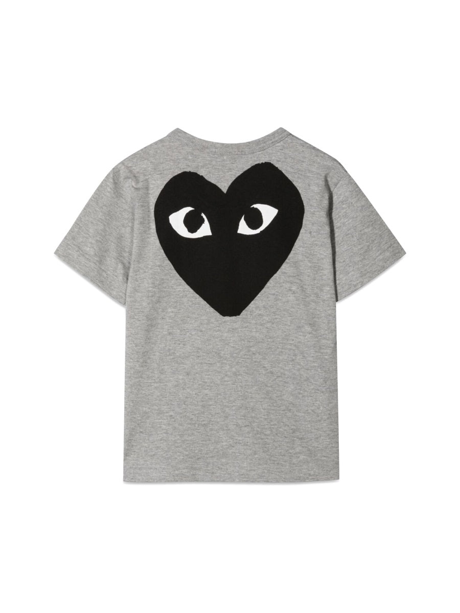 Comme Des GarçOns Play Cotton Knit T-Shirt — Gray by Comme Des Garçons Play
