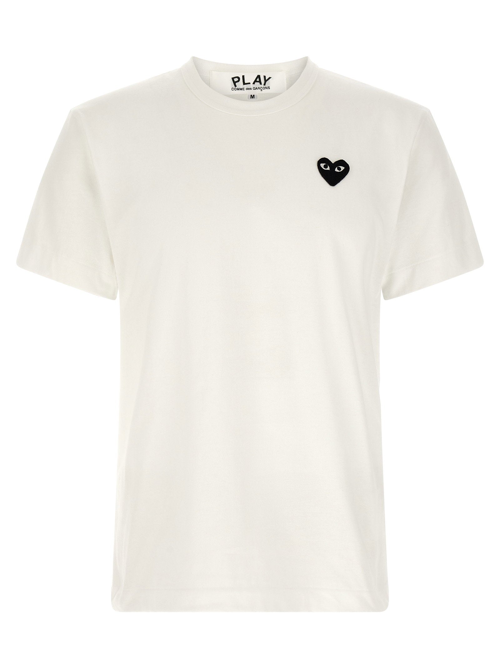 Comme Des Garçons Play Heart Embroidery T-shirt — White by Comme Des Garçons Play
