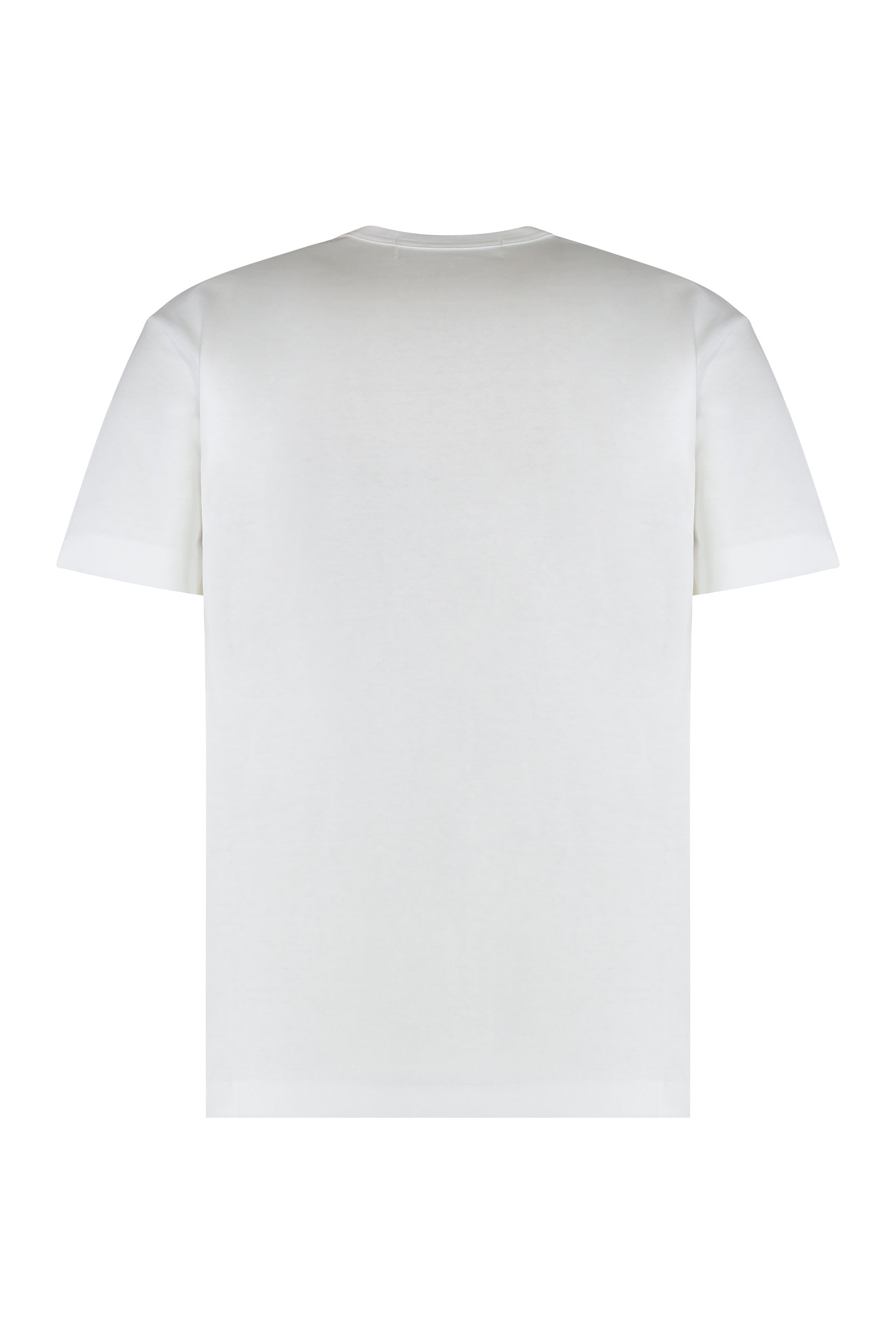 Comme Des GarçOns Play Logo-Print Cotton T-Shirt — White, view 2