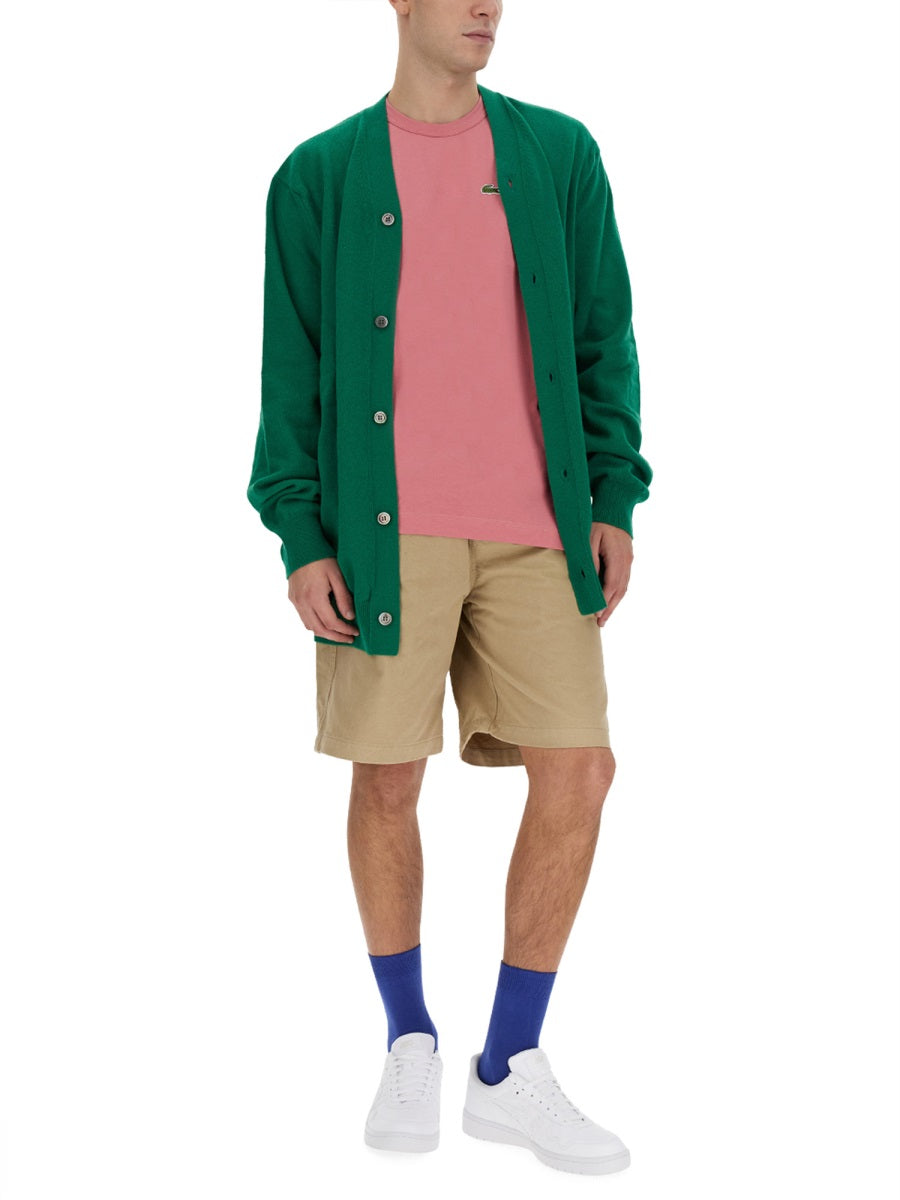Comme Des GarçOns Shirt Wool Cardigan — Green, view 4