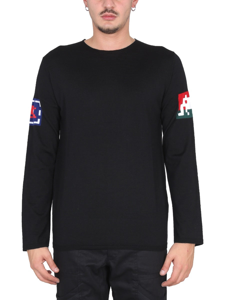 Comme Des GarçOns Shirt Wool Jersey Sweater — Black by Comme Des Garcons Shirt