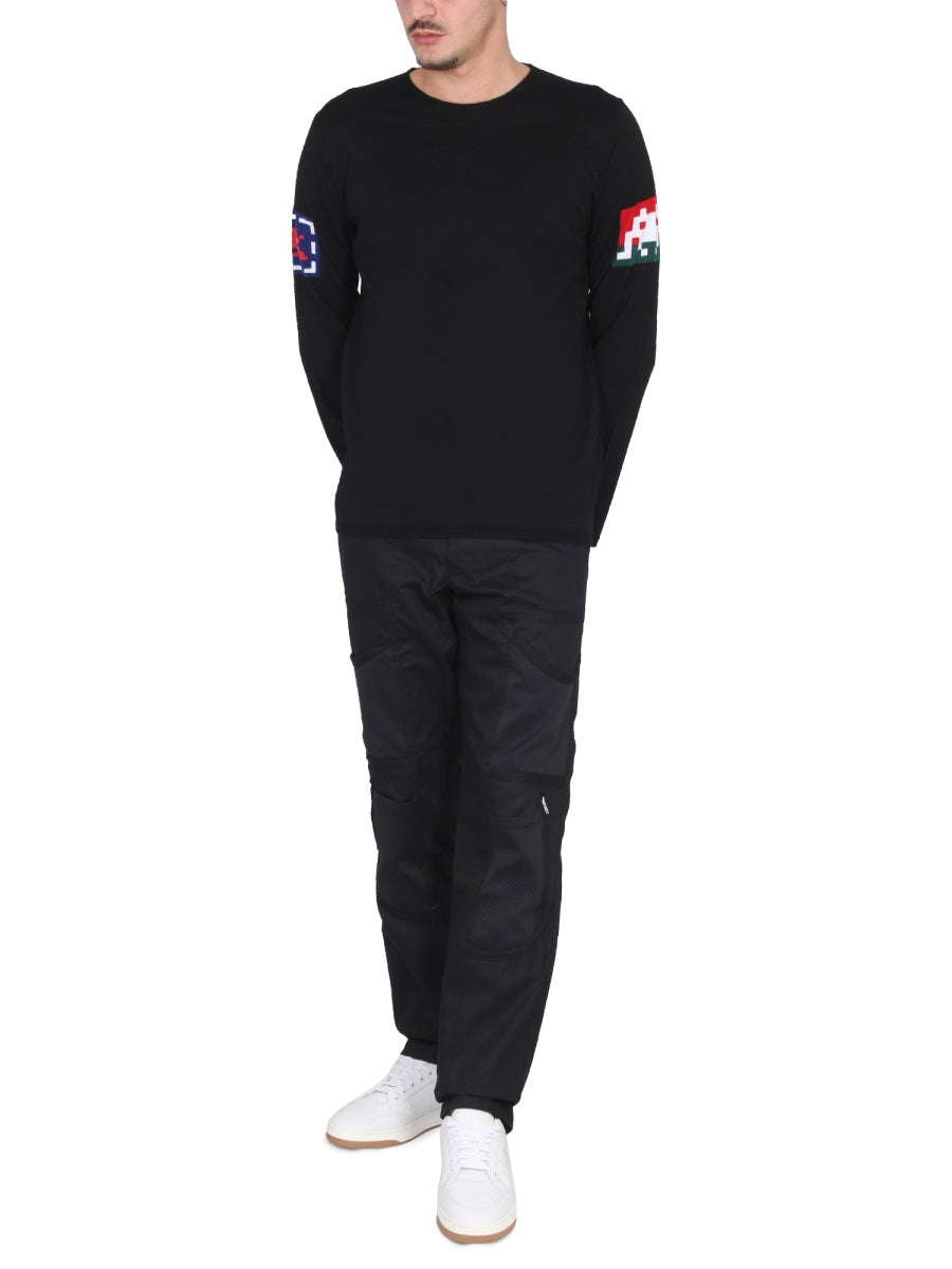 Comme Des GarçOns Shirt Wool Jersey Sweater — Black, view 3