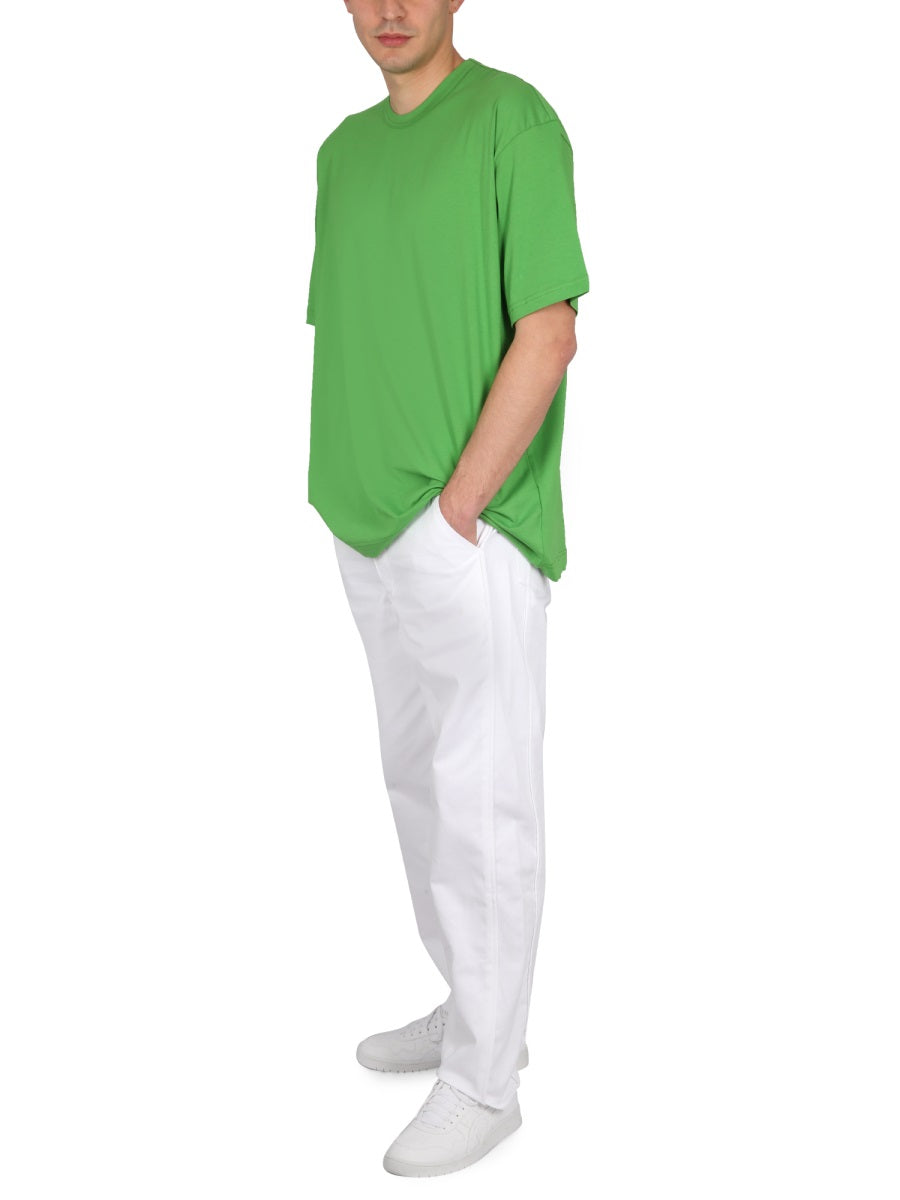 Comme Des GarçOns Shirt Logo-Print Cotton T-Shirt — Green by Comme Des Garcons Shirt