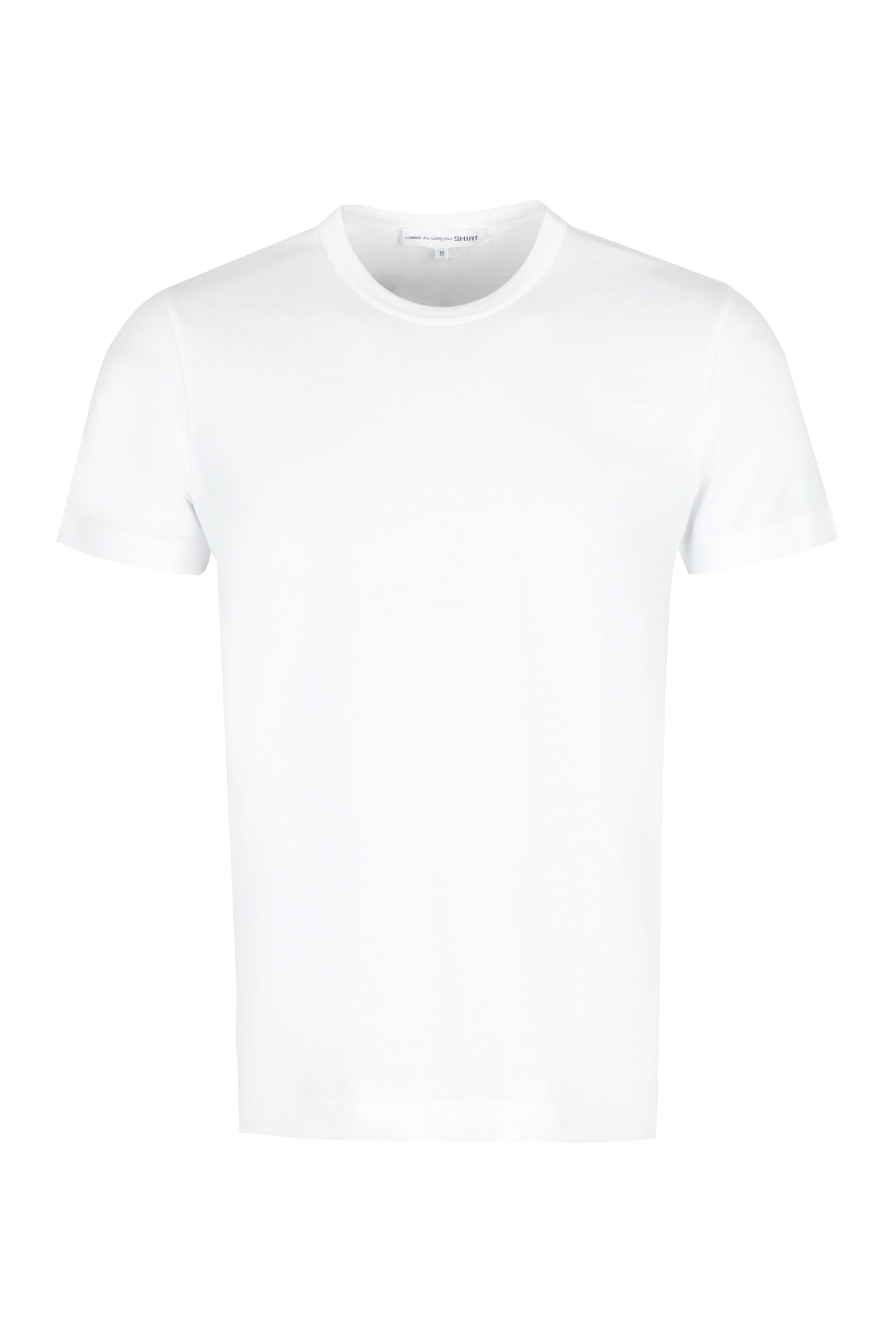 Comme Des GarçOns Shirt Cotton Crew-Neck T-Shirt — White by Comme Des Garcons Shirt