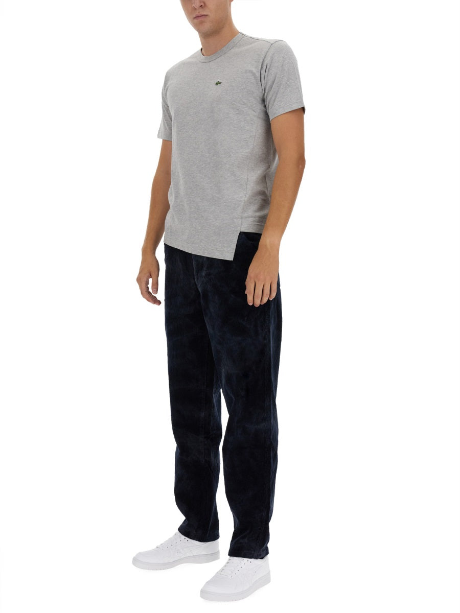 Comme Des GarçOns Shirt Velvet Cotton Trousers — Blue, view 3