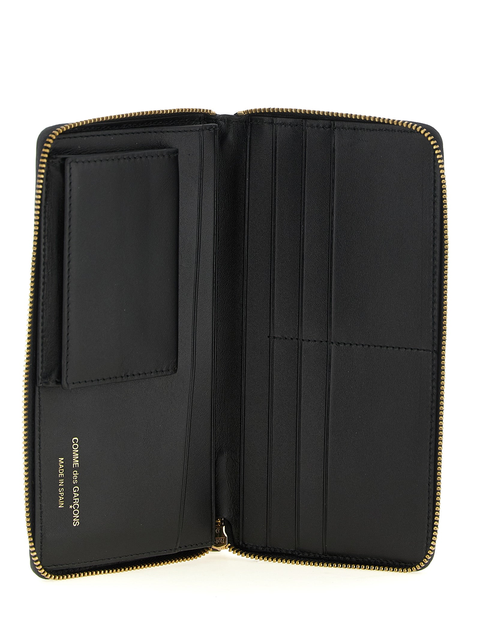Comme des Garçons Calfskin Leather Wallet — Black, view 3
