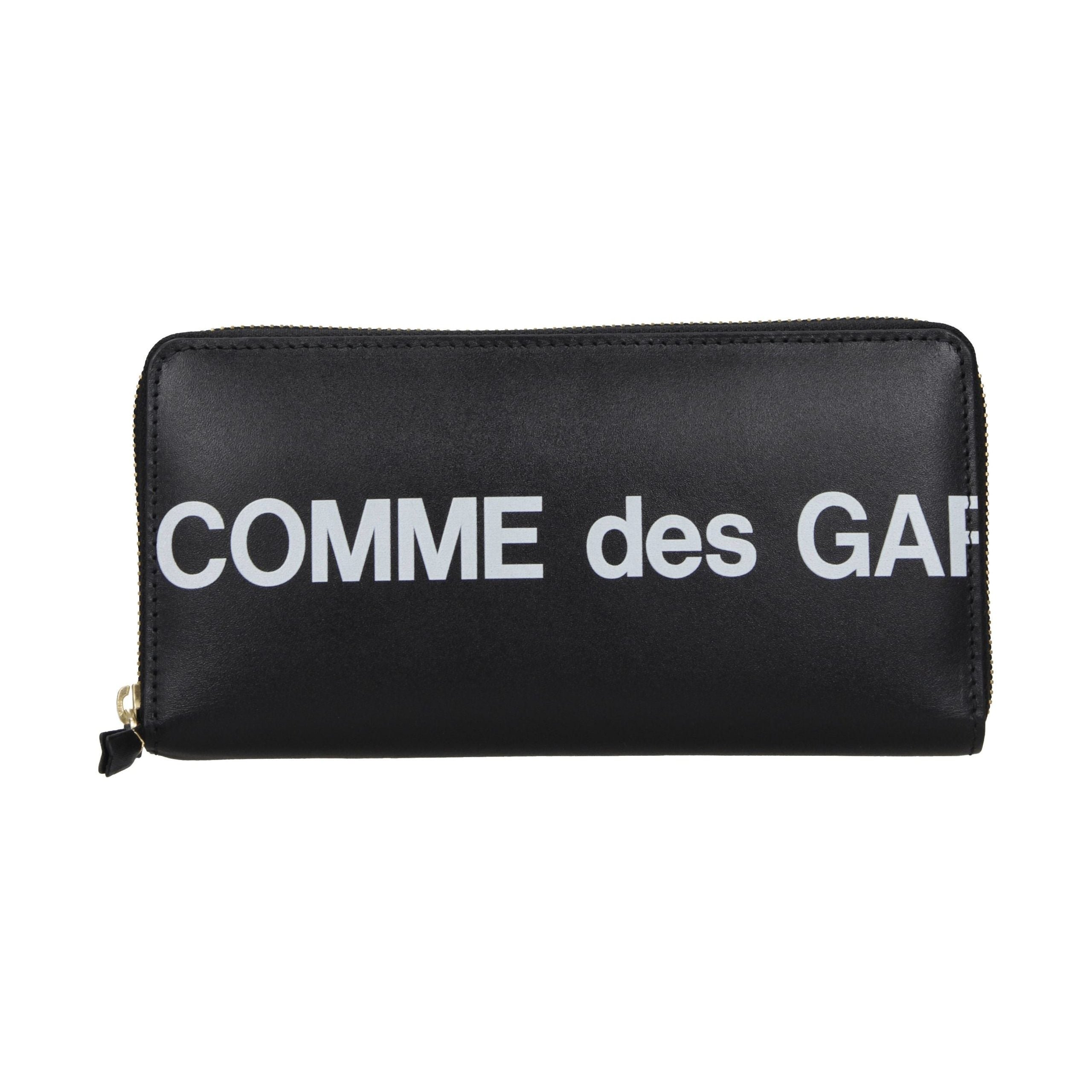 Comme des Garçons Logo-Print Leather Wallet — Black by Comme Des Garcons