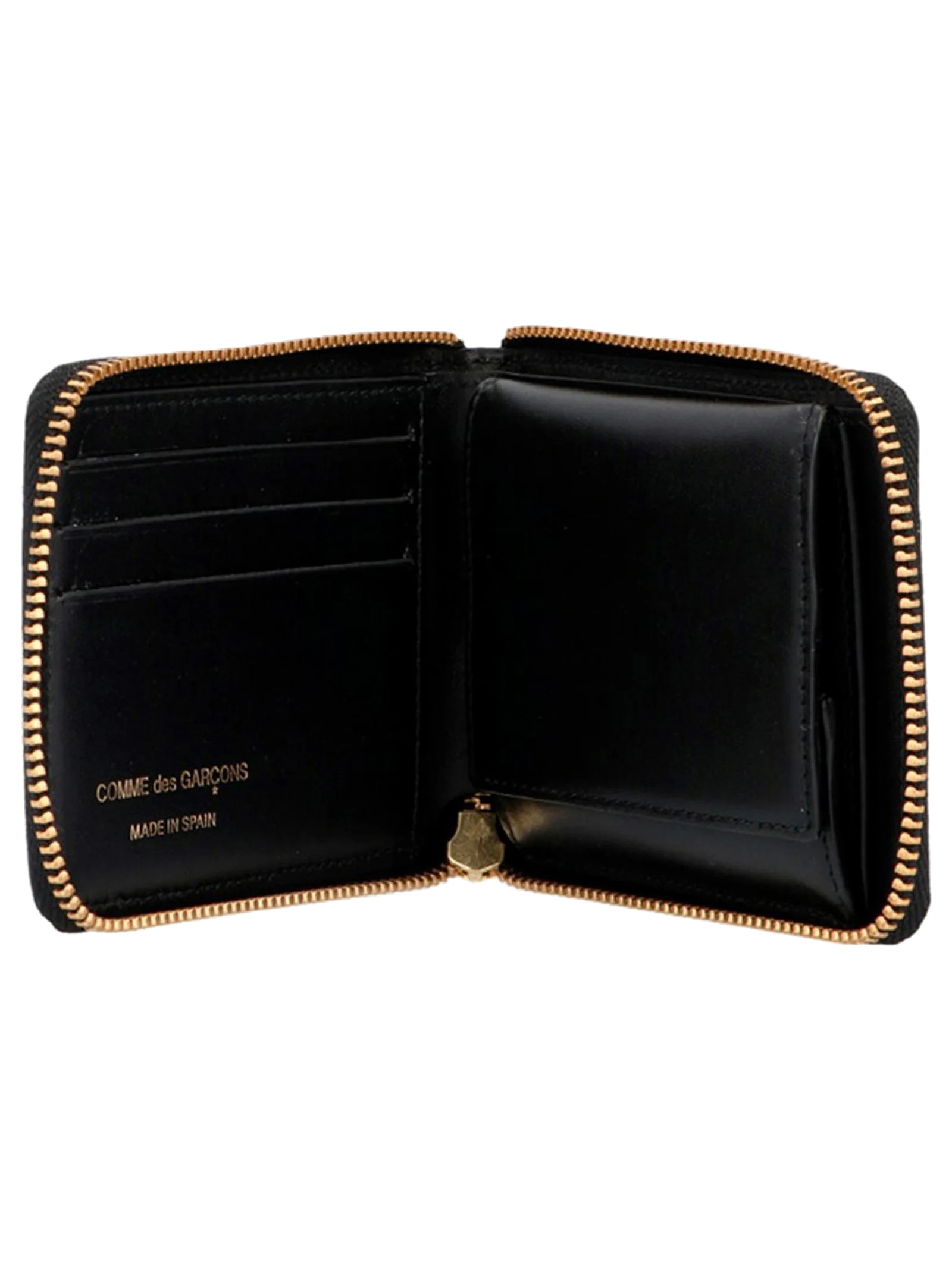 Comme des Garçons Calfskin Wallet — Black, view 3