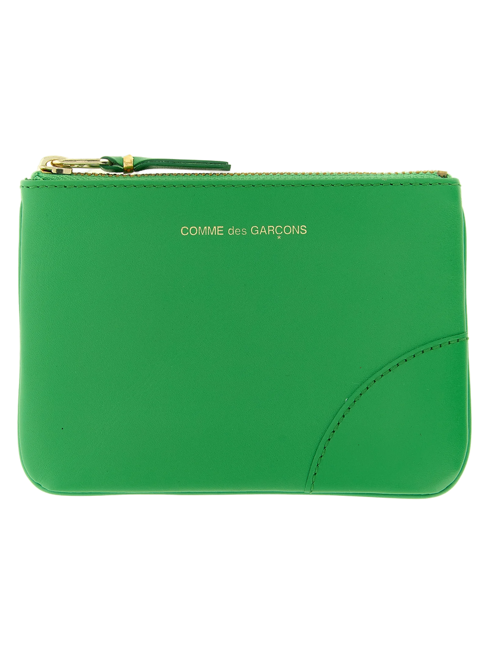 Comme des Garçons Leather Cardholder Wallet — Green by Comme Des Garcons