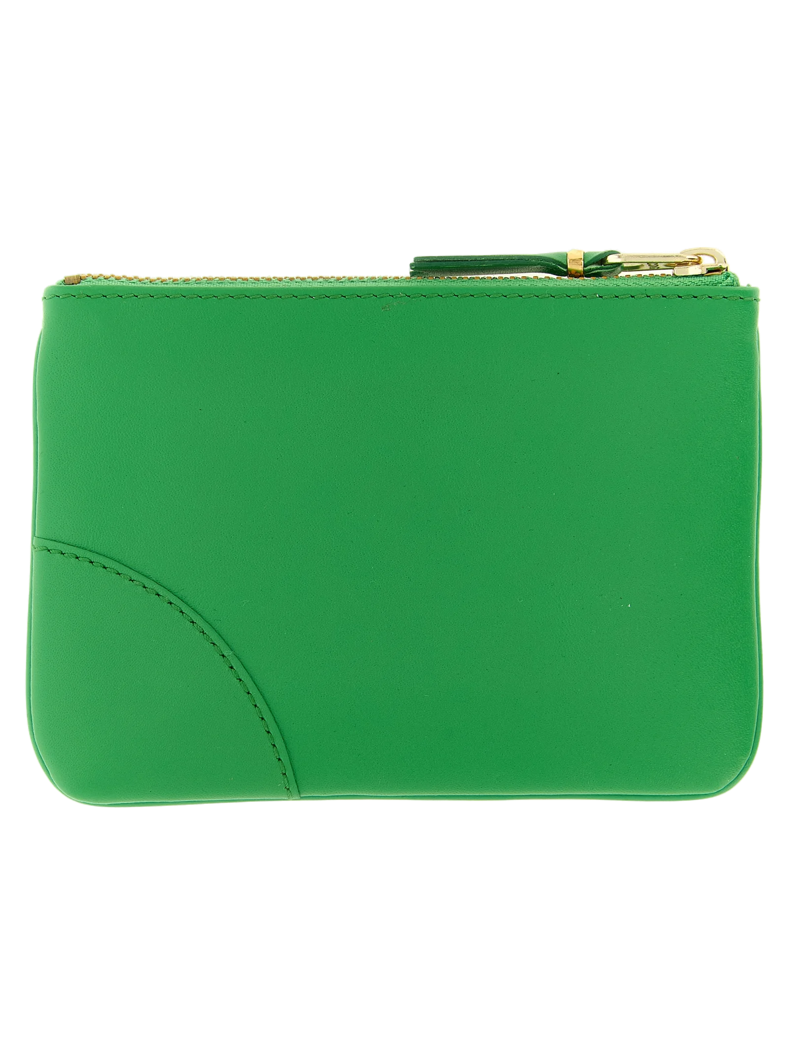 Comme des Garçons Leather Cardholder Wallet — Green, view 2