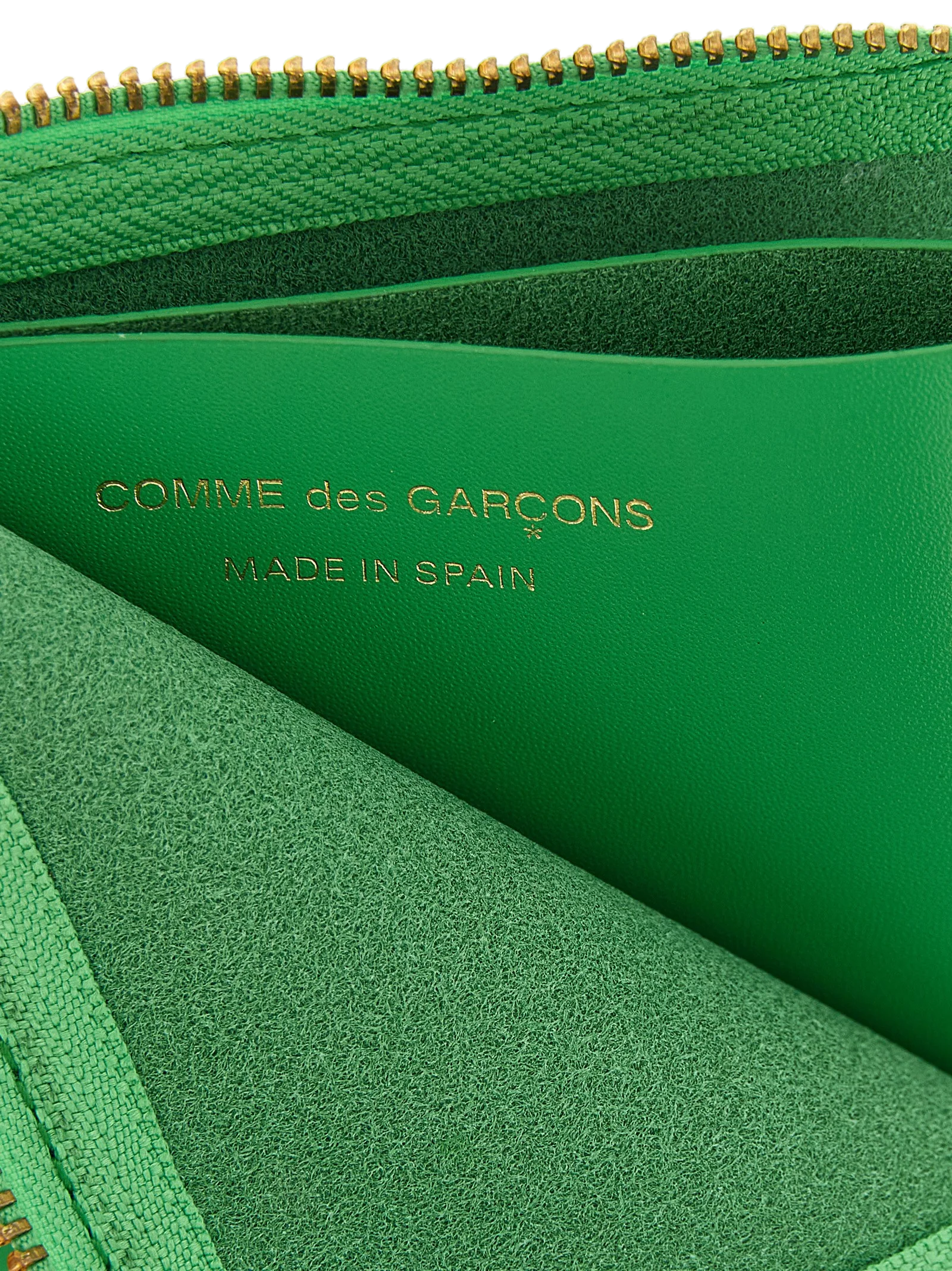 Comme des Garçons Bicolor Calfskin Wallet — Green, view 3